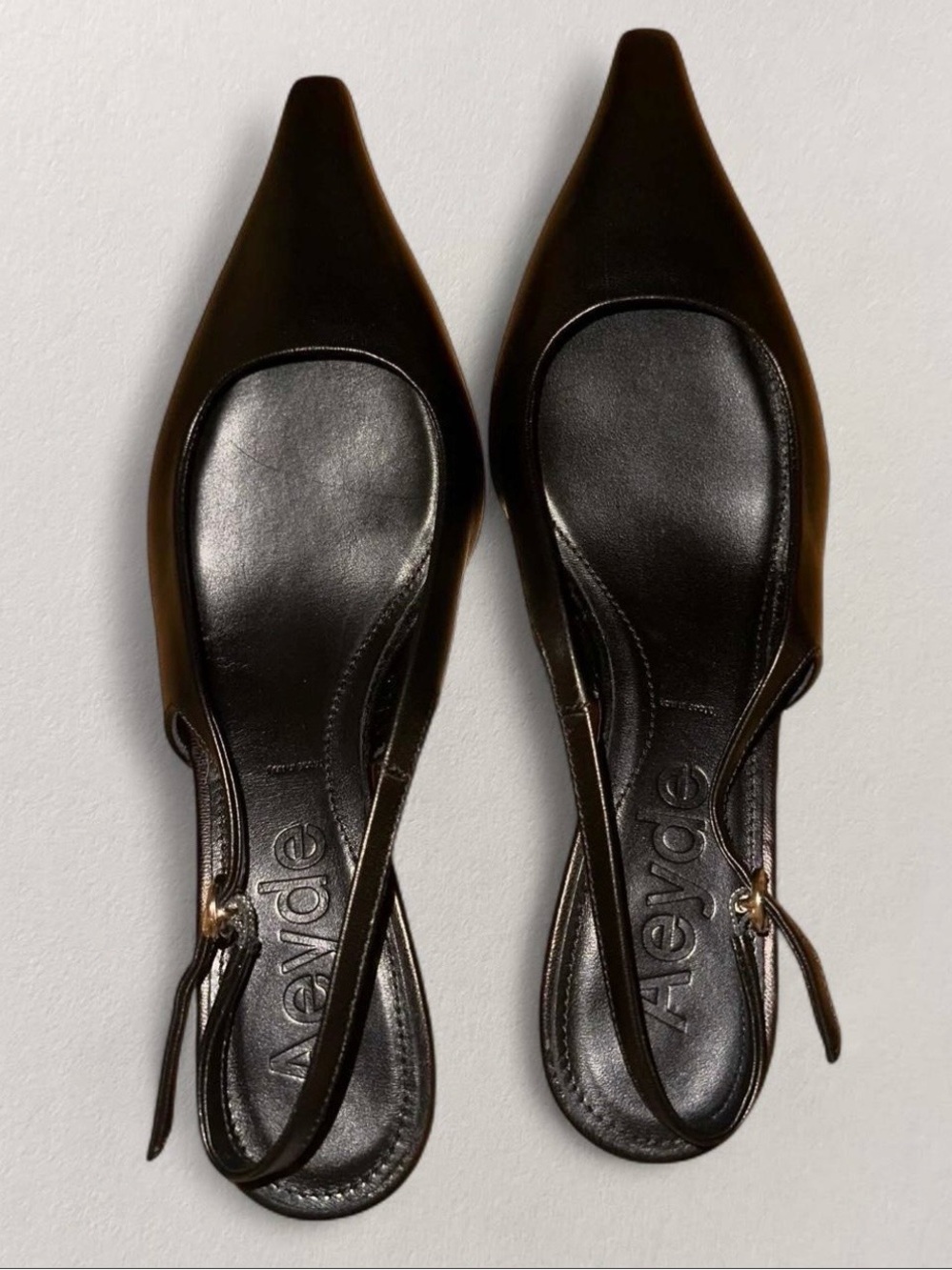 Aeyde Catrina Slingback Pumps Black EU 35.5
